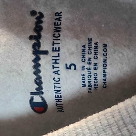 CHAMPION GIRLS SIGNATURE GRAY SWEATSHIRT & MATCHING BLACK LEGGINGS SIZE 5 - Picture 8 of 9